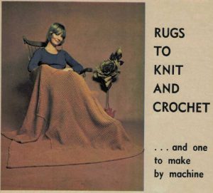 WW 1972 Afghans - gi - machine knit rug