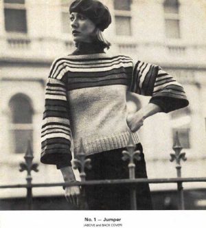 Patons 504 - Ladies totem 8 knitting designs - 1 jumper