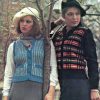 Patons 574 bluebell - front cover - 7 vest 8 cardigan
