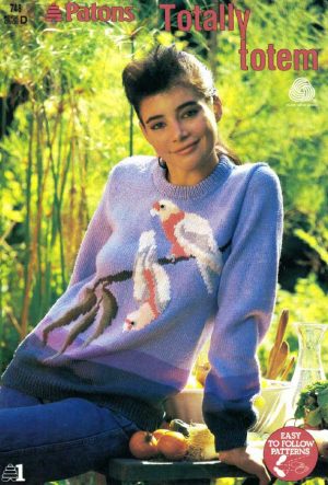 Patons 748 - totally totem - pi - front cover - 1 ladys jumper