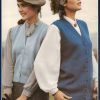 Patons Classic Collection No 53 - 6 and 7 ladys classic buttons ves and longer line buttoned vest