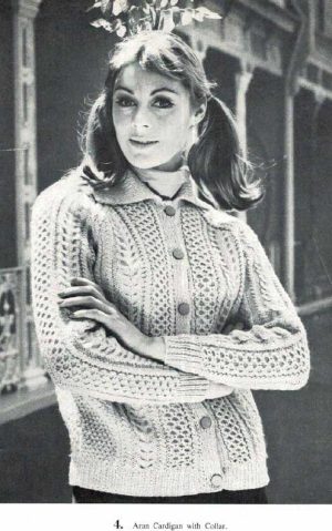 Villawool Book 147 - Designs for Ladies - gi - 4 aran cardigan