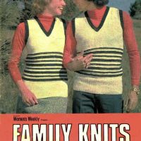 WW Family Knits 260674 - front cover - sleeveless striped vest