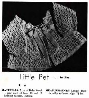 Paragon 39 - Matinee Jackets - Little Pet