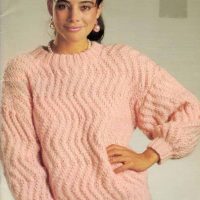 Patons 785 - the book of colours - front cover - 2 think pink jumper