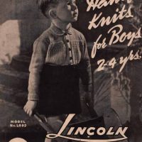 Lincoln Book 148 - Hand knits for boys 2-4 years - front cover - model L892 - Suit with Smocked Shirt