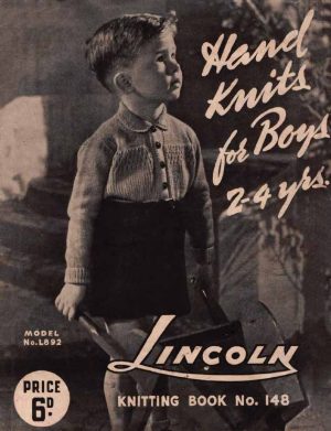 Lincoln Book 148 - Hand knits for boys 2-4 years - front cover - model L892 - Suit with Smocked Shirt