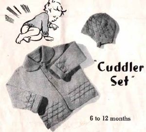 Paragon baby Book No 16 - cuddler set