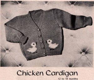 Paragon Baby Book No 4 - chicken cardigan