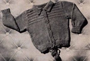Paragon Baby Book No 4 - collar cardigan