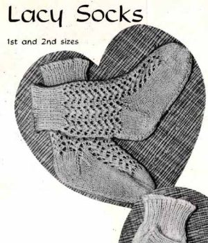 Paragon Baby Book No 4 - lacy socks