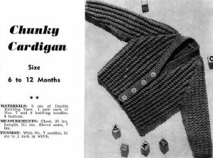 Paragon Baby Book No 6 - chunky cardigan
