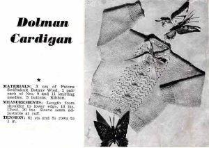 Paragon Baby Book No 6 - dolman cardigan
