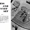 Paragon Baby Book No 6 - dress and bonnet set