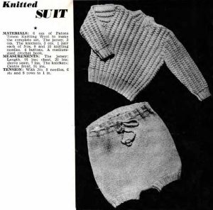 Paragon Baby Book No 6 - knitted suit