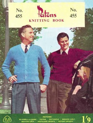 Patons 455 - Mens Knitwear - front cover - product image