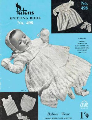 Patons 498 - Babies Wear from birth to 6 months - product image - front cover