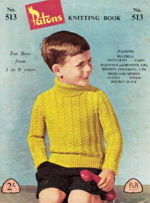 Patons 513 - For boys 3 to 9 years - gallery image - back cover