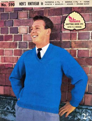 Patons 590 - Mens Knitwear - front cover