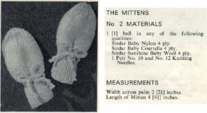 Sirdar 9920 - birthday baby book - pram set mittens