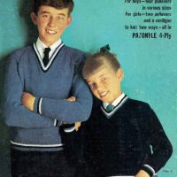 Patons 743 - School days specials - 7435 and 7436 front cover