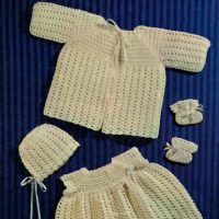 Cleckheaton 5 - Coat Dress Bonnet Bootees - product image