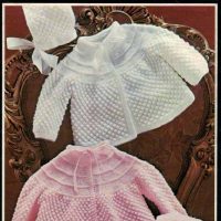 Cleckheaton 76 - Babys coat and bonnet - product image