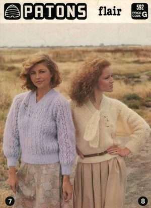 Patons 592 - Ladys Jumpers and Cardigans 7 and 8 - Back Cover - gallery image