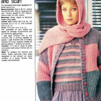 WD - pretty knits - gallery image - striped jacket and scarf