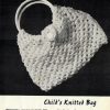Lynn Raffia Patterns - childs knitted bag