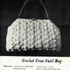 Lynn Raffia Patterns - crochet cross shell bag
