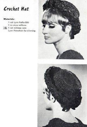 Lynn Raffia Patterns - crochet hat