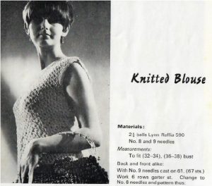 Lynn Raffia Patterns - knitted blouse