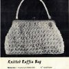 Lynn Raffia Patterns - knitted raffia bag