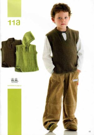 Panda 204 - 11 handknits for kids - 11a Vest