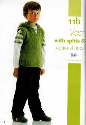 Panda 204 - 11 handknits for kids - 11b Vest