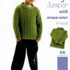 Panda 204 - 11 handknits for kids - 3 Jumper with crossover v neck