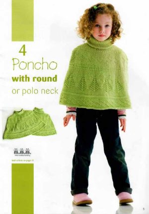 Panda 204 - 11 handknits for kids - 4 Poncho