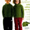 Panda 204 - 11 handknits for kids - 5 Jumper with cables and rib