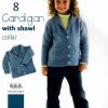 Panda 204 - 11 handknits for kids - 8 Cardigan with shawl