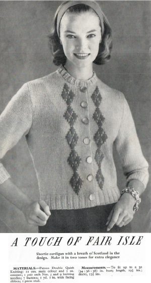 Woman - knitting for the family - a touch of fair isle
