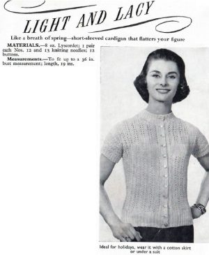 Woman - knitting for the family - light and lacy