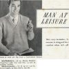 Woman - knitting for the family - man at leisure