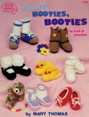 American school of needlework 1049 - booties - front cover