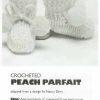 American school of needlework 1049 - booties - peach parfait