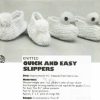 American school of needlework 1049 - booties - quick and easy slippers