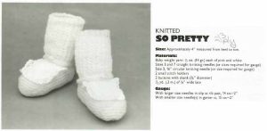 American school of needlework 1049 - booties - so pretty