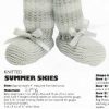 American school of needlework 1049 - booties - summer skies