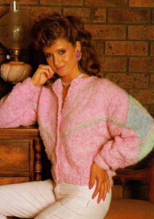Cleckheaton Candy and Floss - 10 ladys argyle cardigan