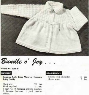 Fontana 329 - matinee jackets - bundle of joy